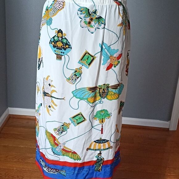 Vintage printed skirt sz 6 - Picture 6 of 6